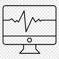 heart monitor, blood pressure monitor, glucose monitor, medical monitor icon svg