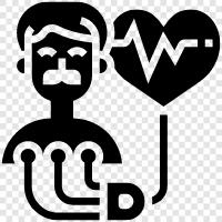 heart, health, heart attack, ECG icon svg