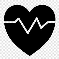 Herzfrequenz, Elektrokardiographie, EKG, Herzwelle symbol