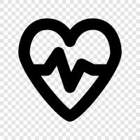 Herzfrequenz, Puls, Herzschlag, Herzrasen symbol