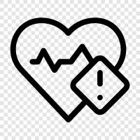 heart rate, rhythm, blood pressure, ECG icon svg