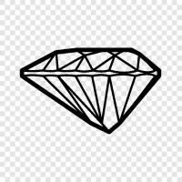 heart shaped diamond, diamond with a heart, heart cut diamond icon svg