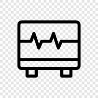 heart, heart disease, heart rhythm, electrocardiogram icon svg