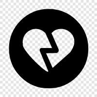 heartache, sad, loss, broken icon svg