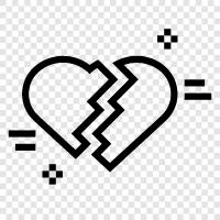 heartache, pain, hurt, loss icon svg