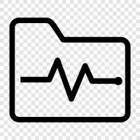 heartbeat file, heart rate, heartbeats, heart health icon svg