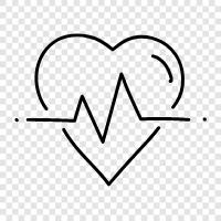 heartbeat, pulse, blood pressure, hypertension icon svg