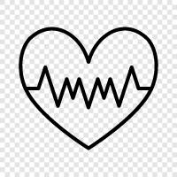 heartbeats, pulse, heart rate, blood pressure icon svg