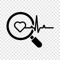 heartbeats, heartbeat rate, heart rate variability, cardiology icon svg