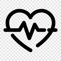 heartbeats, cardiac, rhythm, racing icon svg