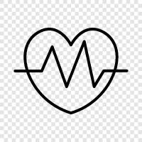 Herzschlag, Herz, Koronar, Pumpen symbol