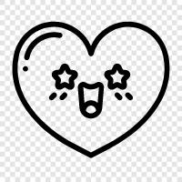 heartbeats, love, emotion, feelings icon svg