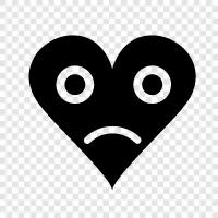 heartbreak, loss, depression, loneliness icon svg