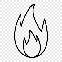 heat, blaze, inferno, conflagration icon svg