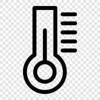heat, room, fever, monitor icon svg