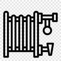 heaters, radiator, central, ceiling icon svg