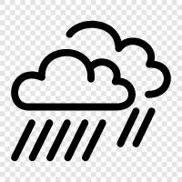 Heavy Rain, Rain Day, Rain, Torrential rain icon svg