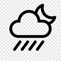 heavy rain, rain, thunder, lightening icon svg