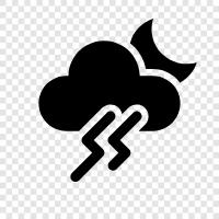 şiddetli yağış, şiddetli fırtınalar, fırtına, şiddetli hava ikon svg