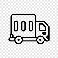 ağır kamyon, nakliye, freight, nakliye şirketi ikon svg