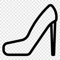 heels, high, pumps, fashion icon svg