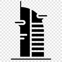 height, architecture, urban, construction icon svg