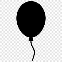 helyum balonu, doğum günü balonları, çocuklar doğum günü balonları, doğum günü partisi balonları ikon svg
