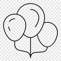 helium, birthday, party, balloons icon svg