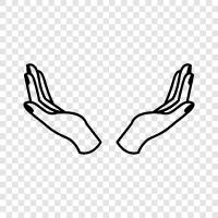 HELPING HANDS, GOOD HANDS, Caring Hands, OPEN HANDS icon svg