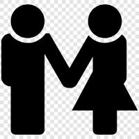 heterosexuality, heterosexual, monogamous, married icon svg