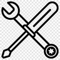 hex wrench, socket wrench, ratcheting wrench, drive wrench icon svg