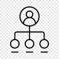 hierarchy, organizational structure, org chart, executive summary icon svg