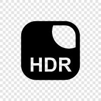High Dynamic Range, photos, pictures, photography icon svg
