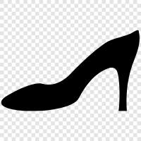 high heel shoes, high heel pumps, high heel sandals, high heel icon svg