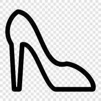 high heels, shoes, pumps, sandals icon svg