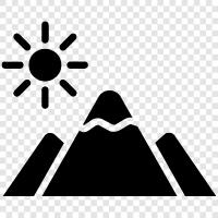 high, peak, summit, land icon svg