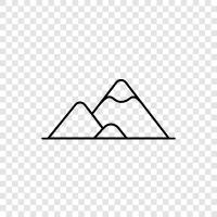 high, peaks, top, summit icon svg