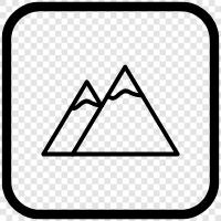 high, peak, summit, sky icon svg