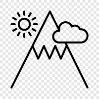 high, top, peak, snow icon svg