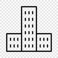 highrise, architecture, construction, urban icon svg