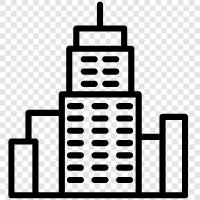 high rise, construction, development, architecture icon svg