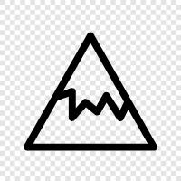 high, peak, summit, ridge icon svg