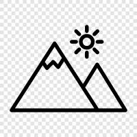 high, peak, summit, range icon svg