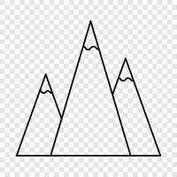 high, peak, summit, view icon svg