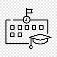 higher, education, study, classes icon svg