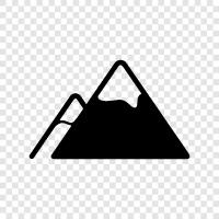 highlands, peaks, cliffs, canyons icon svg