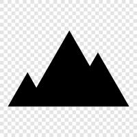 highlands, peaks, ranges, wilderness icon svg