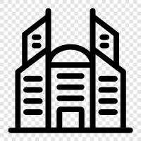 highrise, tower, building, construction icon svg