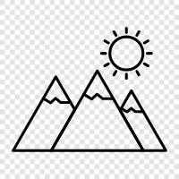 Highs, Peaks, Summit, Summit County icon svg