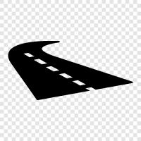 Highway, Motorway, Autoroute, Bypass icon svg